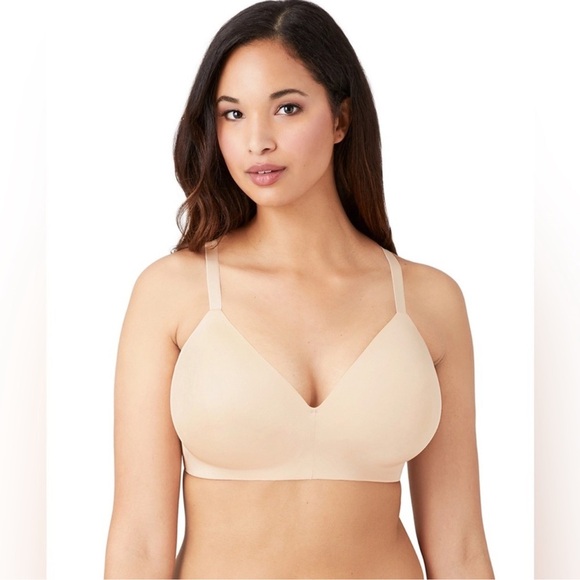 Wacoal Ultimate Side Smoother Wire Free T-Shirt Bra Size 40C Sand Color Nude - Picture 1 of 7